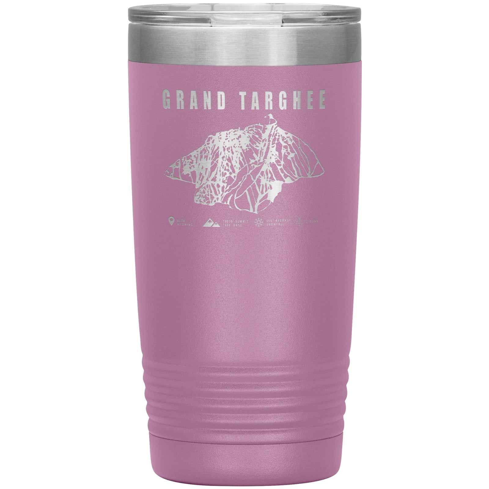 Grand Targhee Wyoming Ski Trail Map 20oz Tumbler