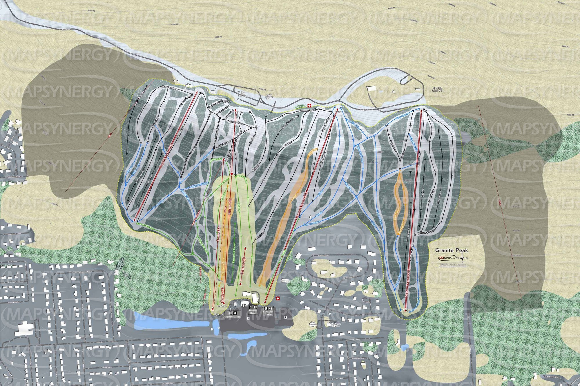 Granite Peak trail map