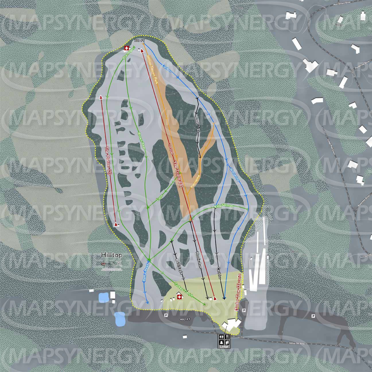 Hilltop trail map