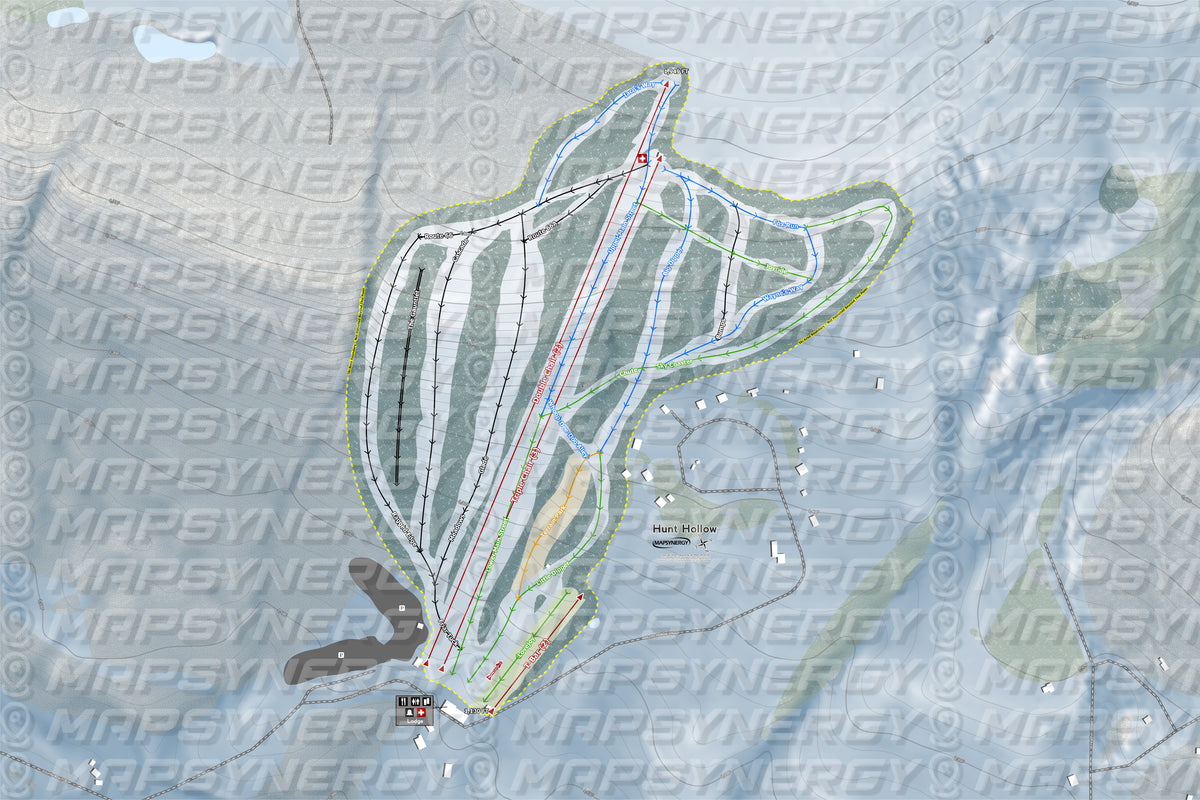 Hunt Hollow trail map