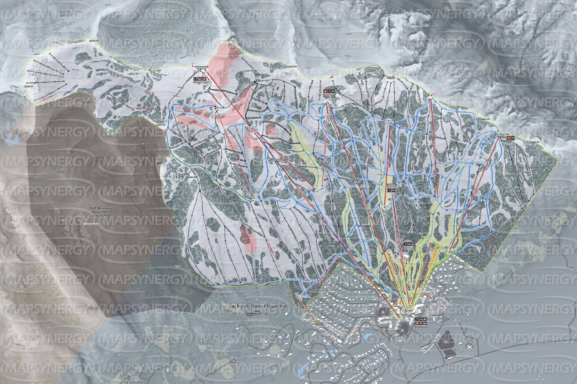 Jackson Hole Mountain trail map