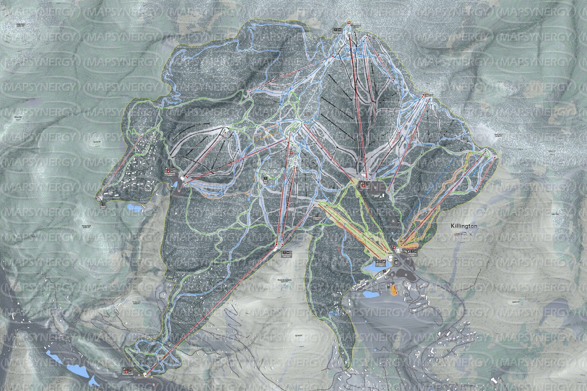 Killington trail map