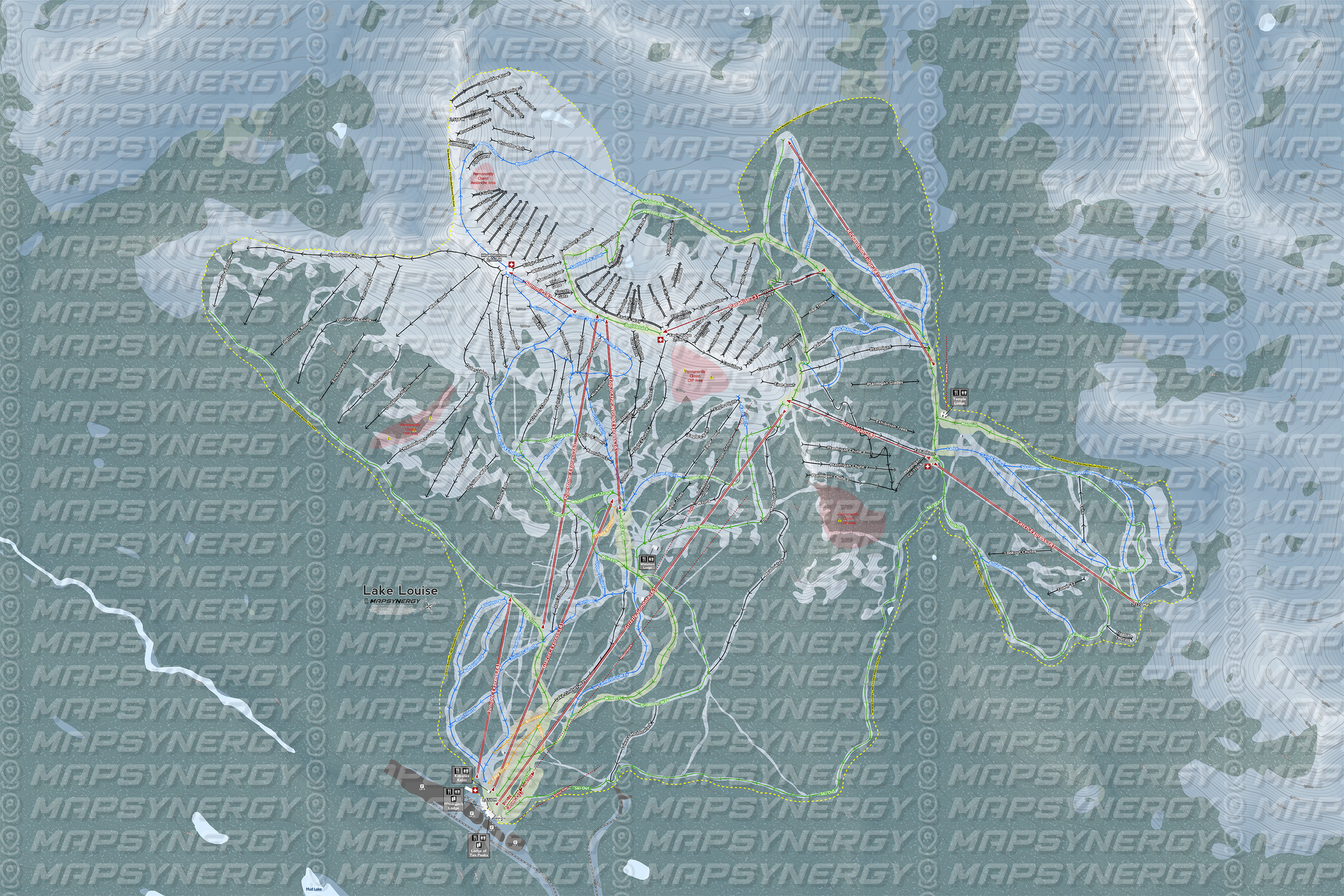 Lake Loiuse trail map