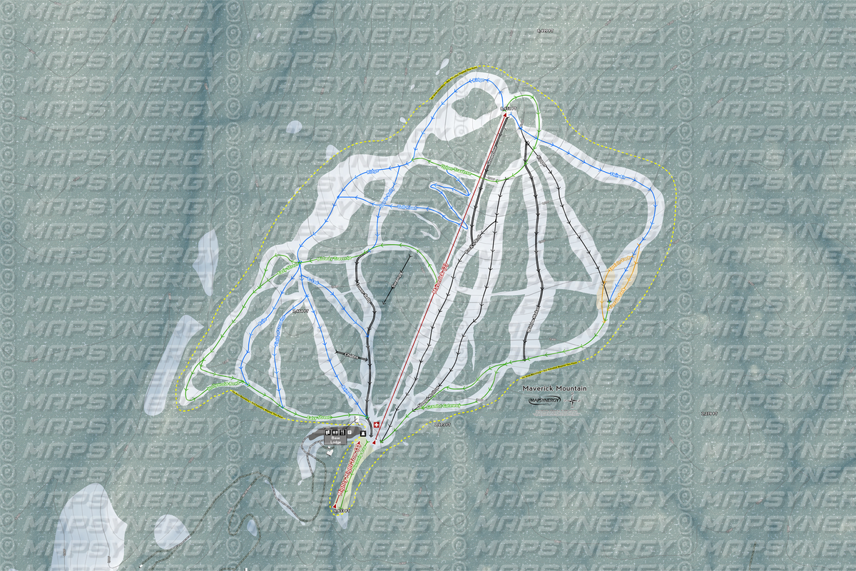 Maverick Mountain trail map