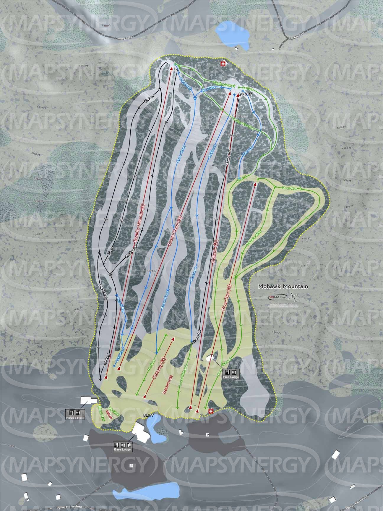 Mohawk Mountain trail map