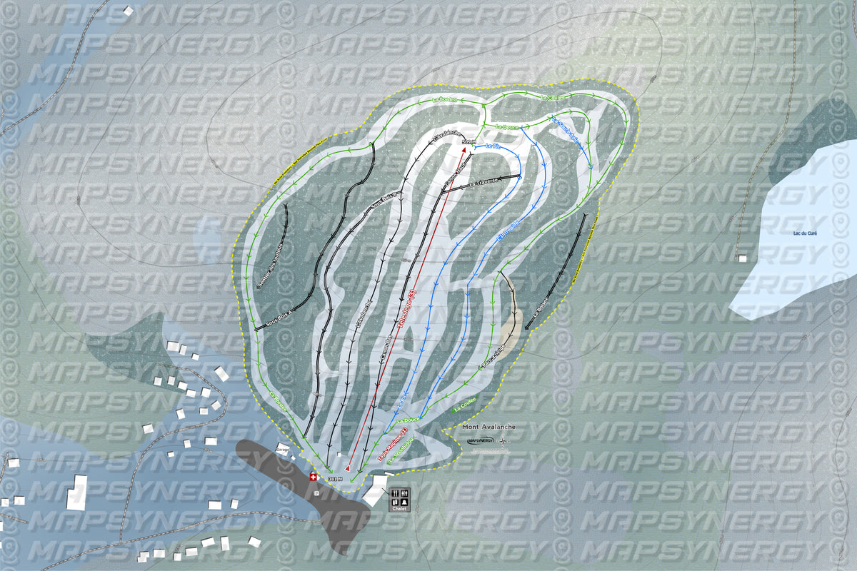 Mont Avalanche trail map