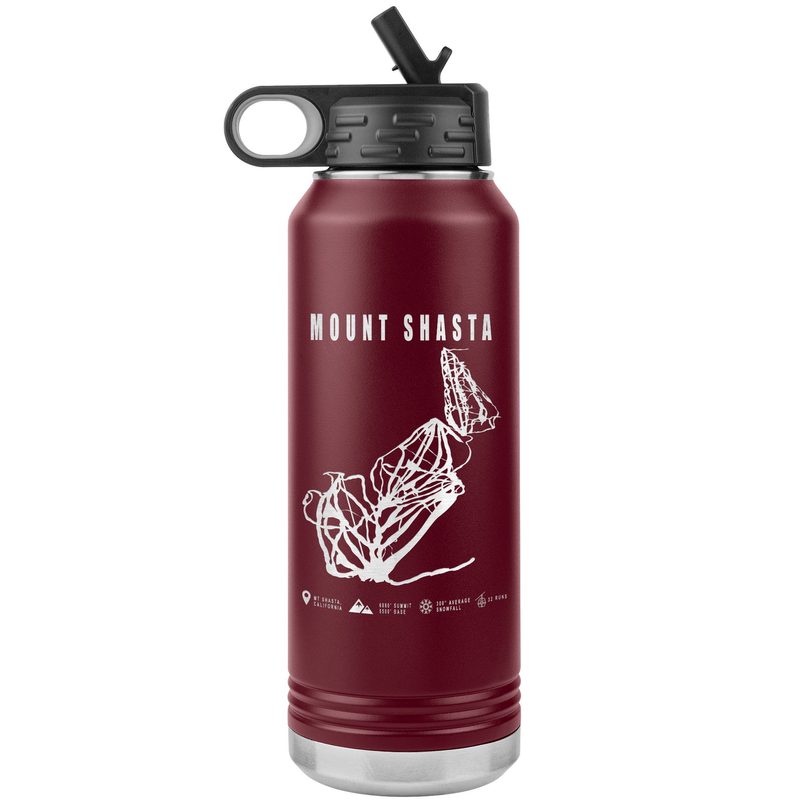 Mount_Shasta_California_Ski_Trail_Map_3_WB_Tumbler_Maroon_Mockup.png