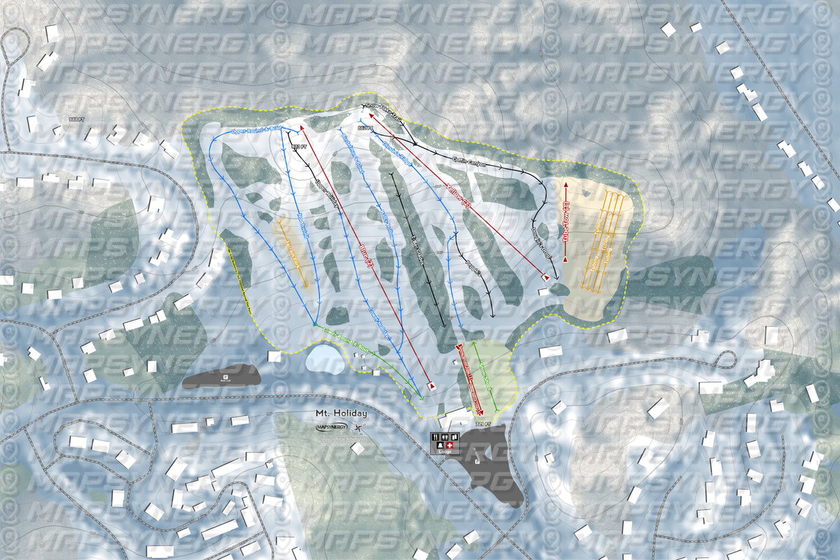 Mt Holiday trail map