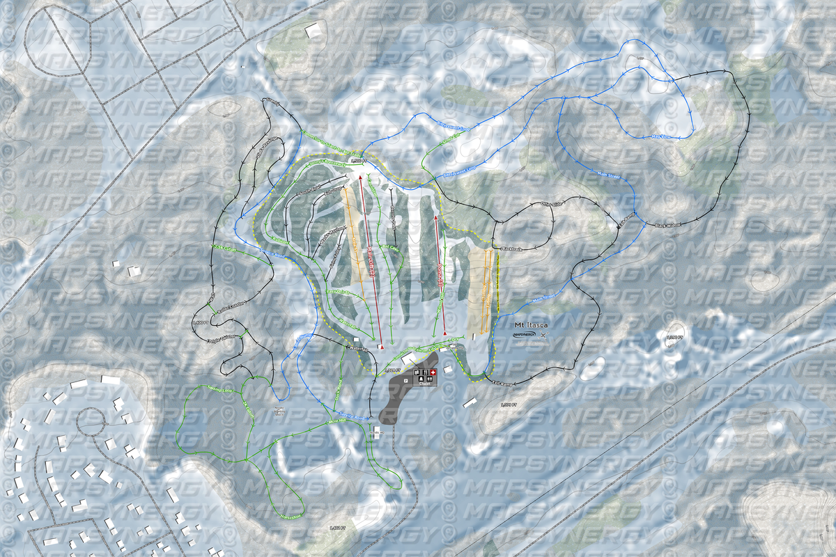Mt Itasca trail map