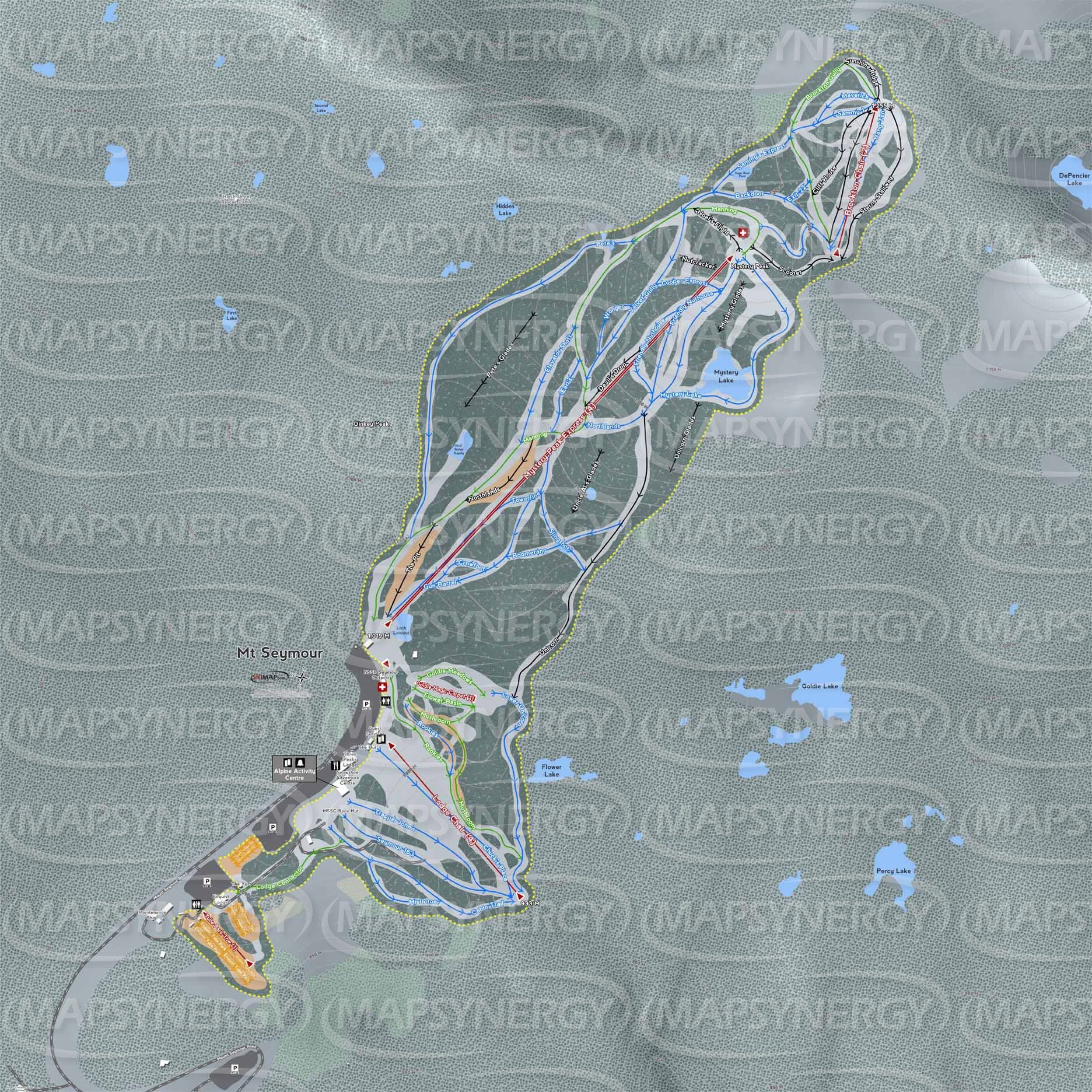 Mt Seymour trail map