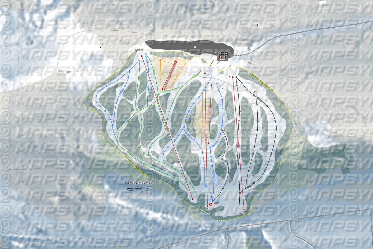 Norway Mountain trail map