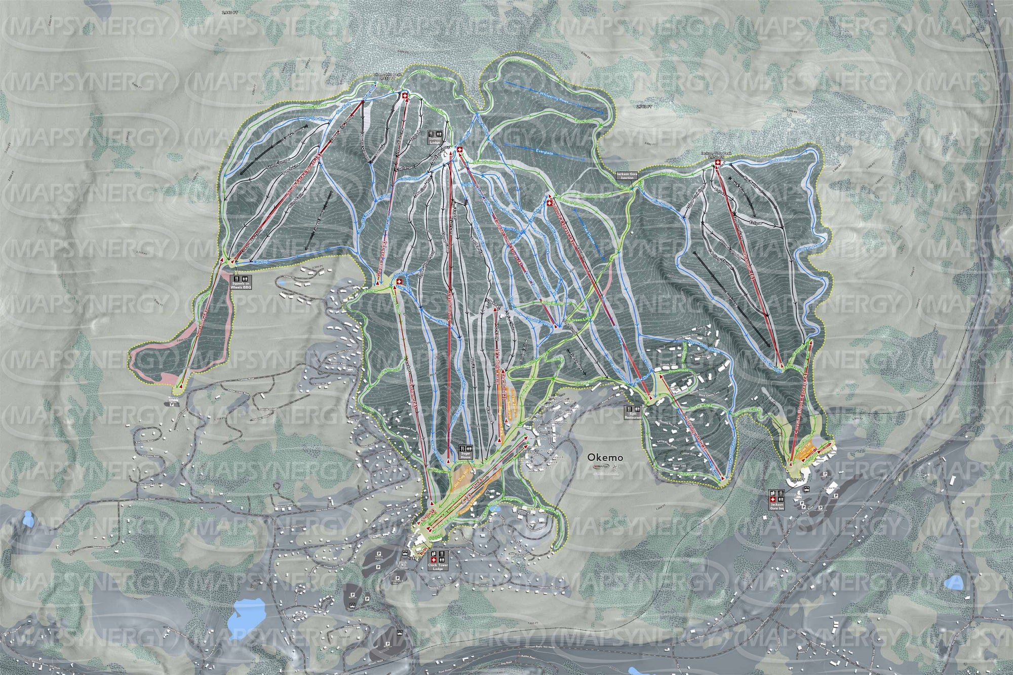 Okemo Mountain trail map