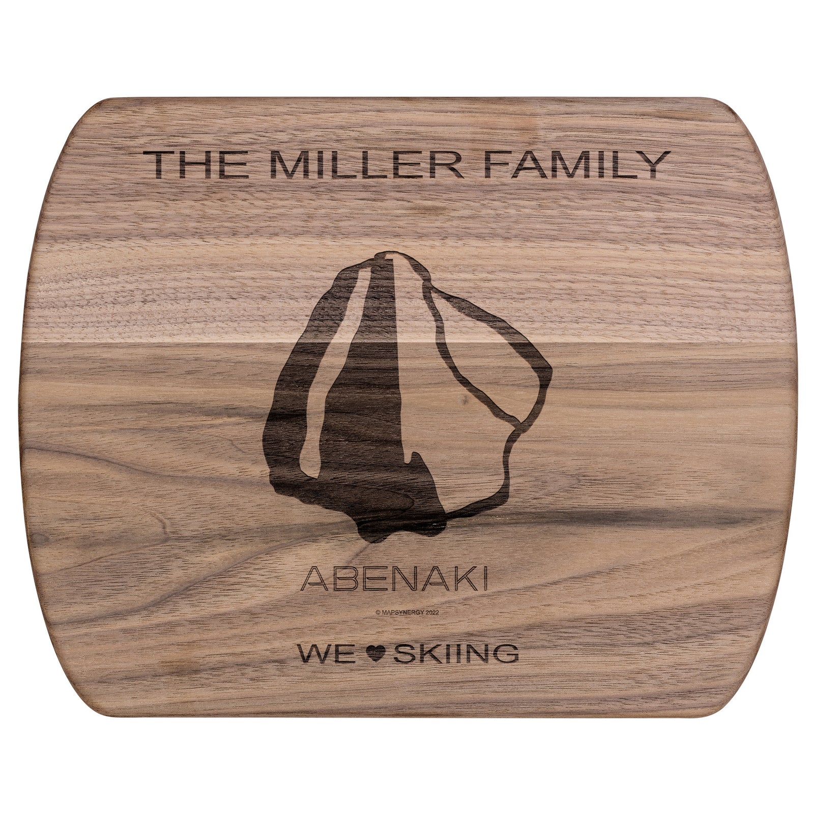 PERSONALIZED Abenaki , New Hampshire SKI TRAIL MAP CUTTING BOARD