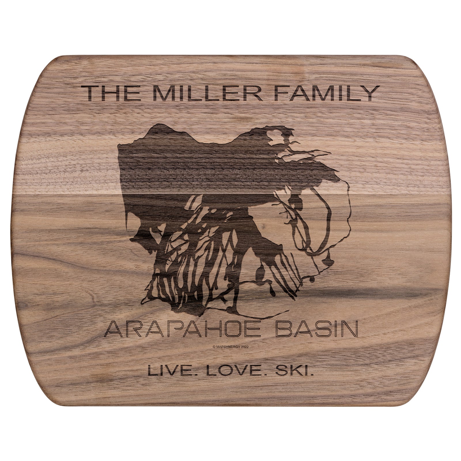 PERSONALIZED Arapahoe Basin ,Colorado SKI TRAIL MAP CUTTING BOARD