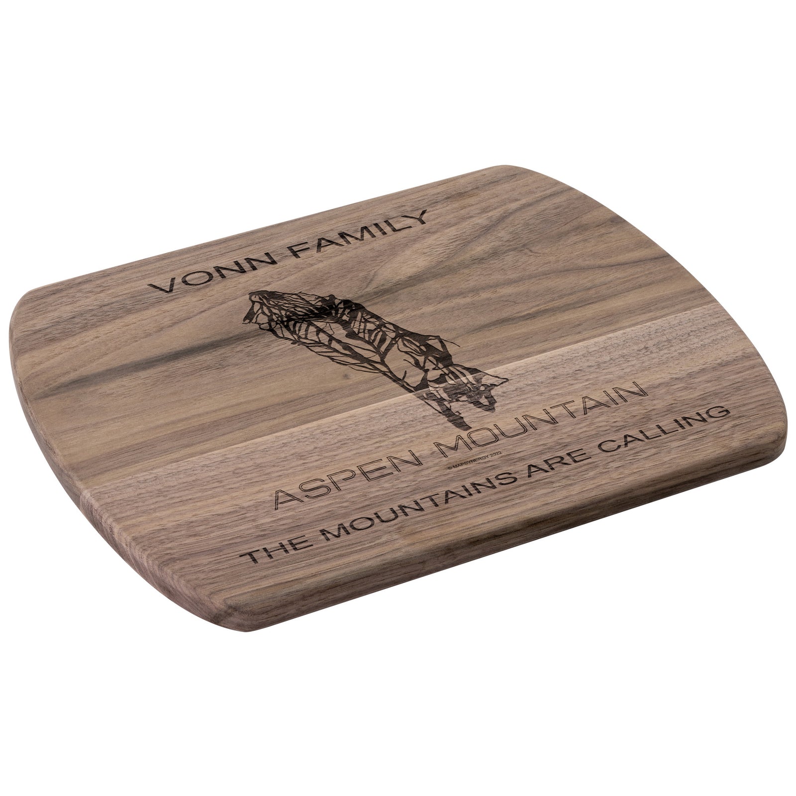 PERSONALIZED Aspen Mountain ,Colorado SKI TRAIL MAP CUTTING BOARD