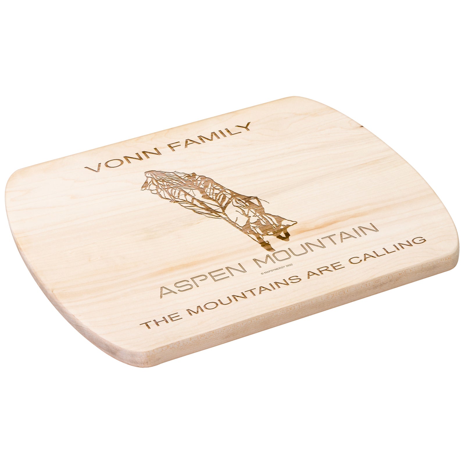 PERSONALIZED Aspen Mountain ,Colorado SKI TRAIL MAP CUTTING BOARD