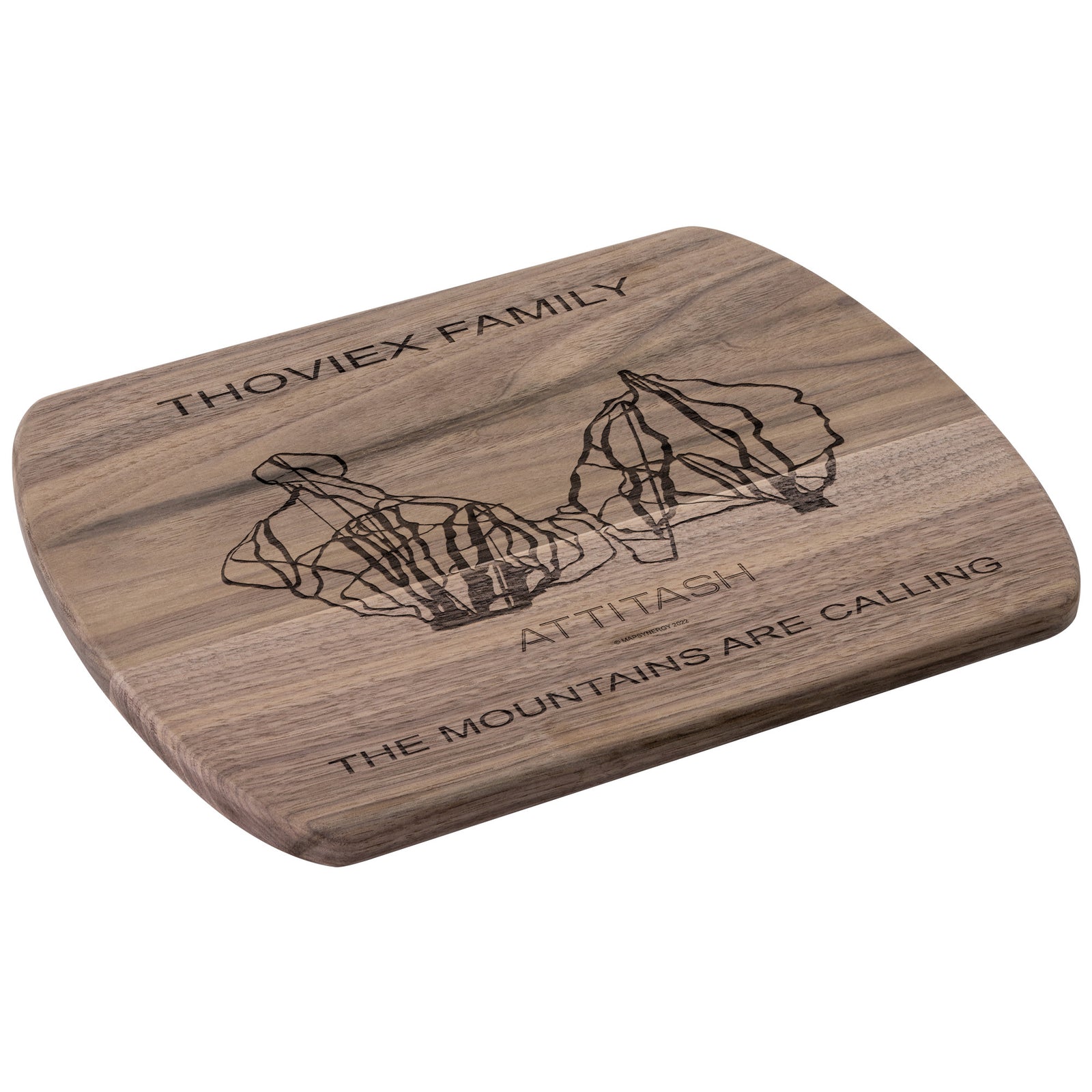 PERSONALIZED Attitash , New Hampshire SKI TRAIL MAP CUTTING BOARD