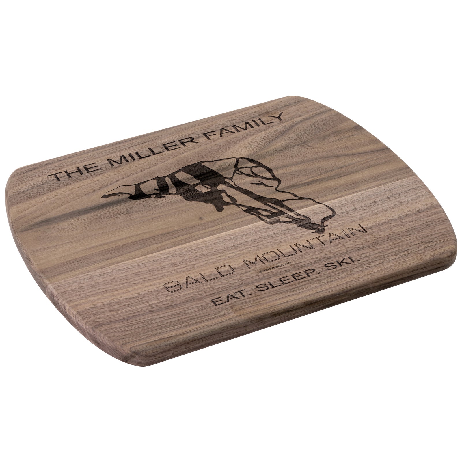 PERSONALIZED Bald Mountain , Idaho SKI TRAIL MAP CUTTING BOARD