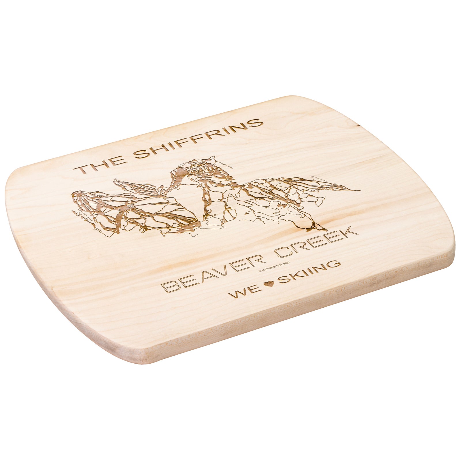 PERSONALIZED Beaver Creek ,Colorado SKI TRAIL MAP CUTTING BOARD