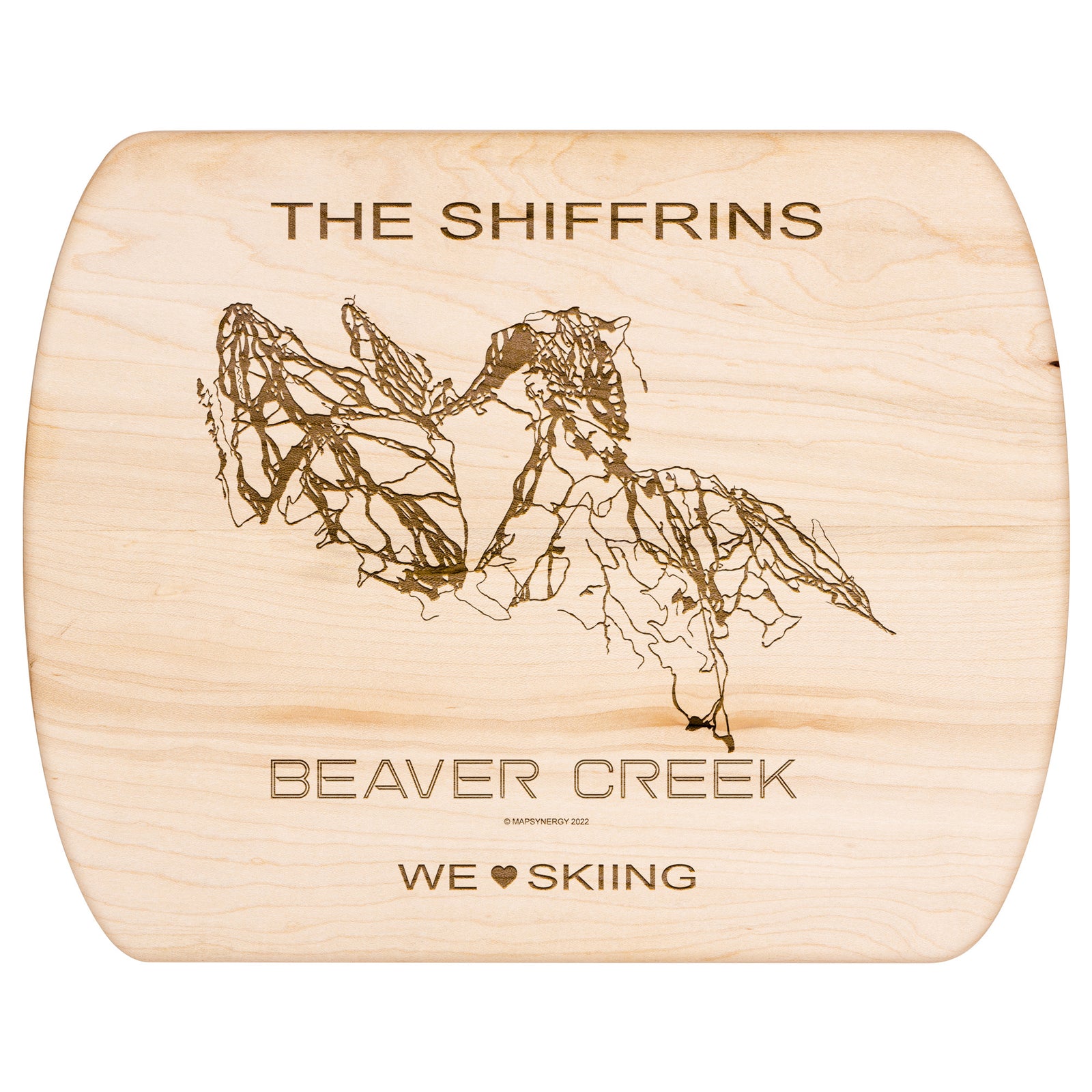 PERSONALIZED Beaver Creek ,Colorado SKI TRAIL MAP CUTTING BOARD