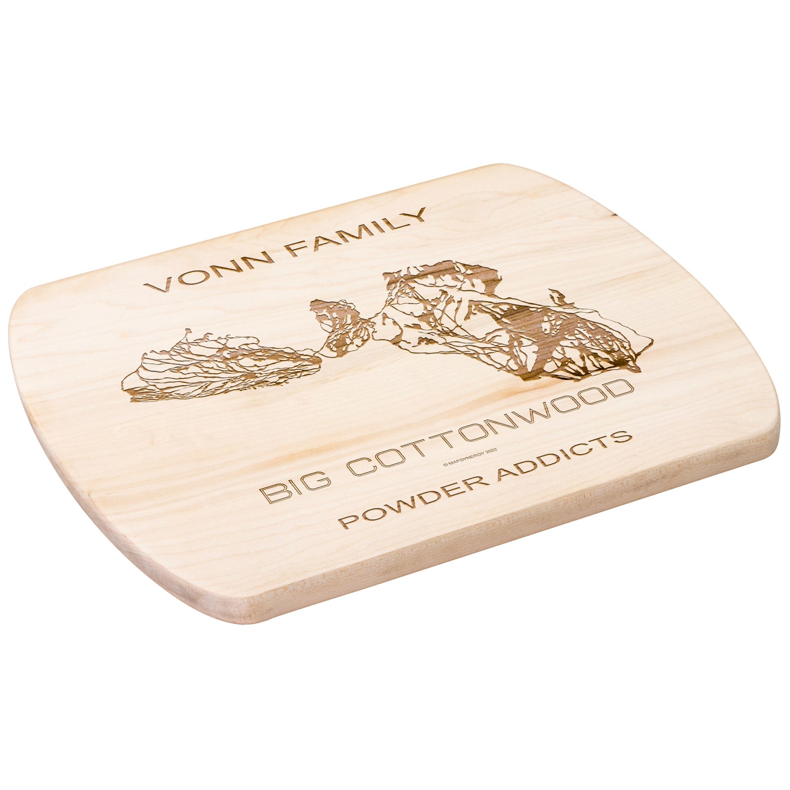 PERSONALIZED Big Cottonwood, Utah SKI TRAIL MAP CUTTING BOARD