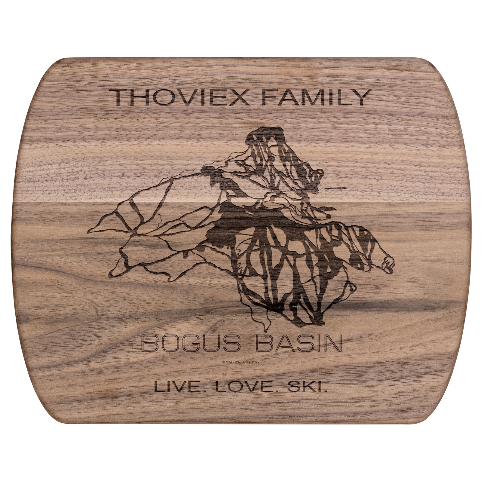 PERSONALIZED Bogus Basin , Idaho SKI TRAIL MAP CUTTING BOARD