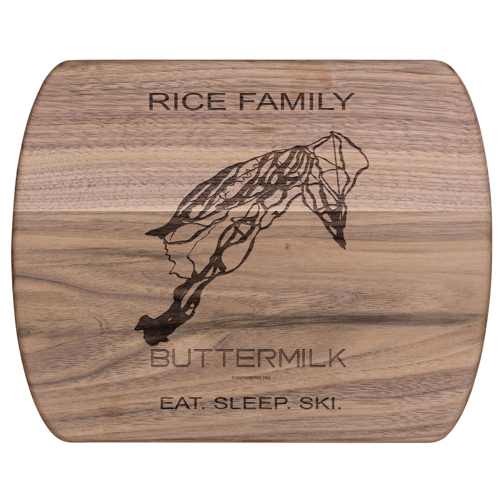 PERSONALIZED Buttermilk ,Colorado SKI TRAIL MAP CUTTING BOARD