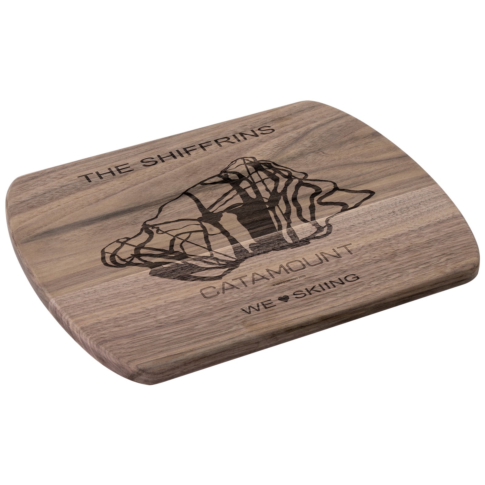 PERSONALIZED CATAMOUNT, NEW YORK SKI TRAIL MAP CUTTING BOARD