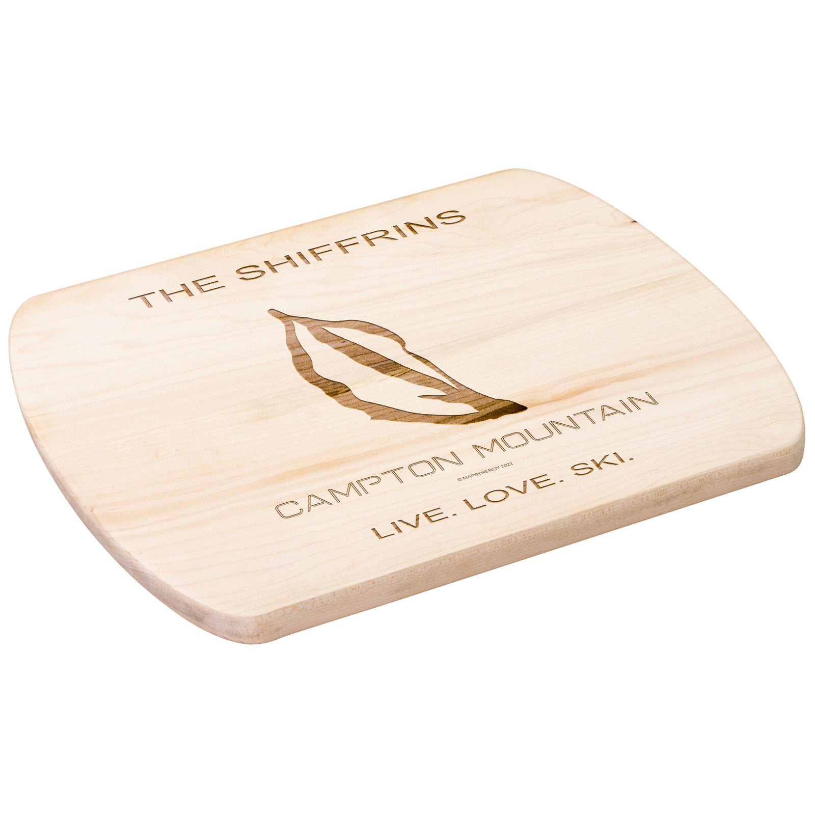PERSONALIZED Campton Mountain , New Hampshire SKI TRAIL MAP CUTTING BOARD