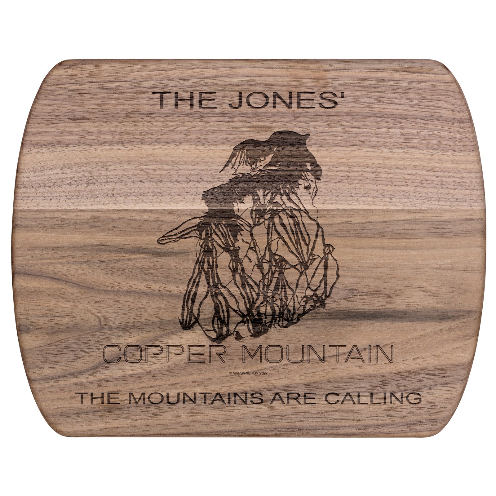 PERSONALIZED Copper Mountain ,Colorado SKI TRAIL MAP CUTTING BOARD