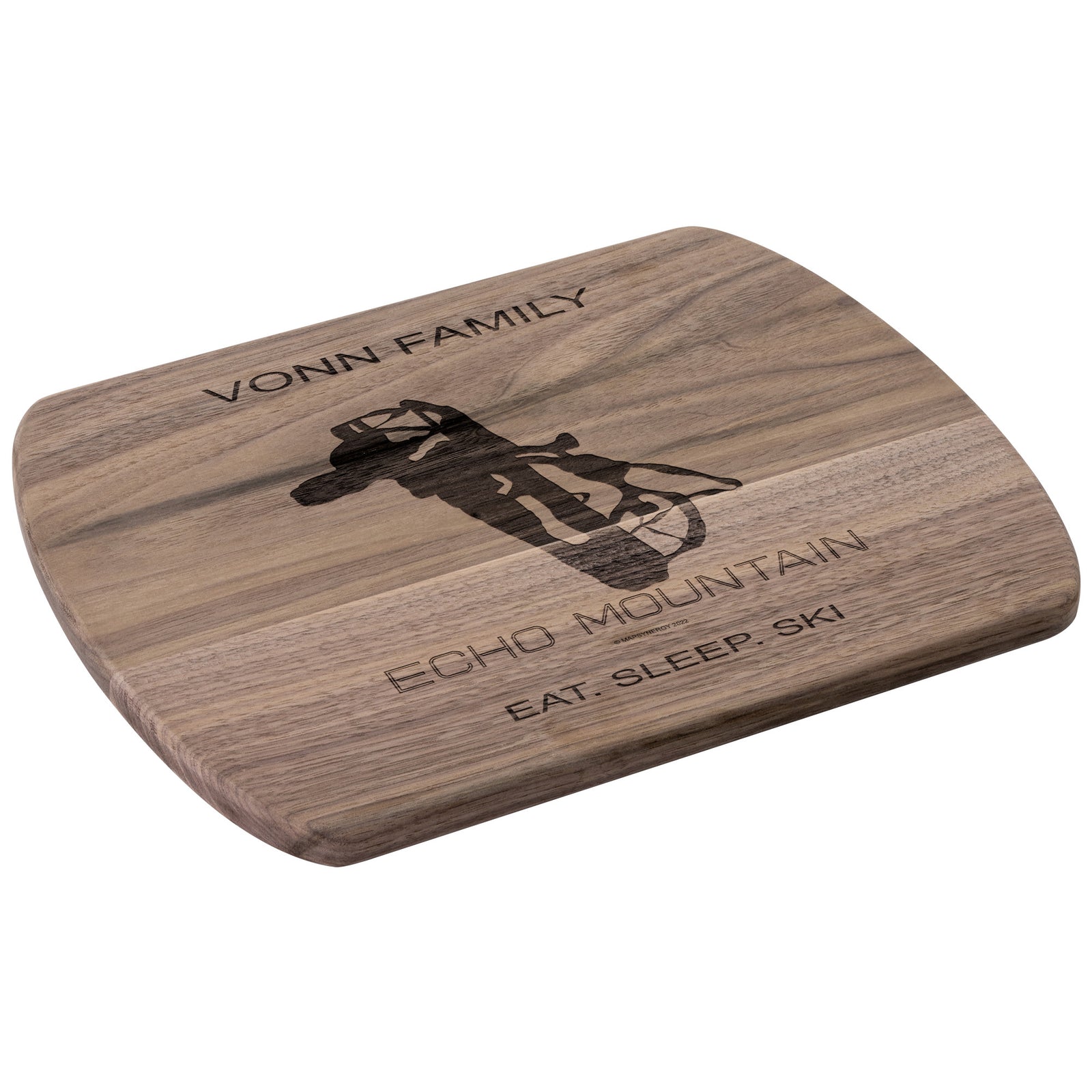 PERSONALIZED Echo Mountain ,Colorado SKI TRAIL MAP CUTTING BOARD