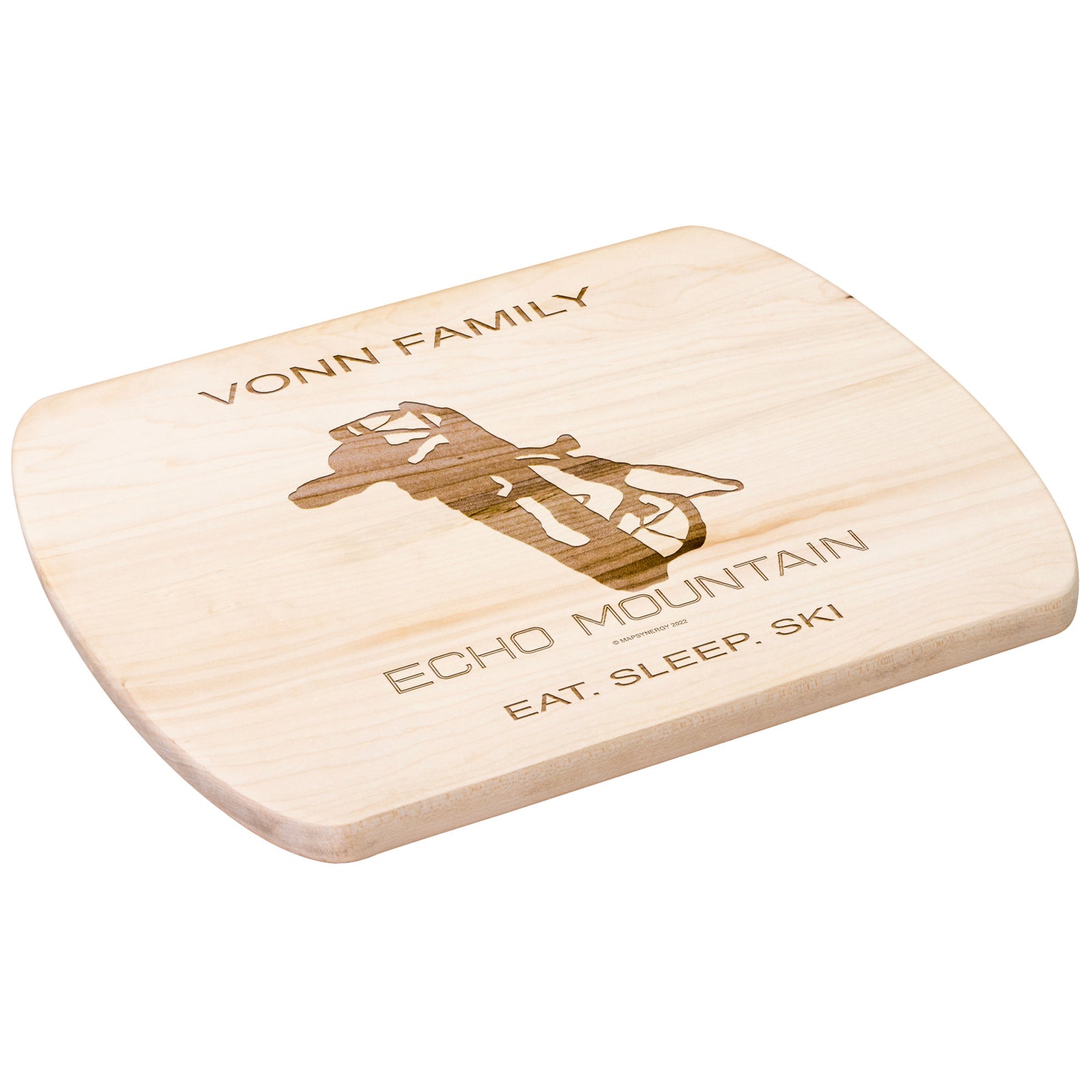 PERSONALIZED Echo Mountain ,Colorado SKI TRAIL MAP CUTTING BOARD