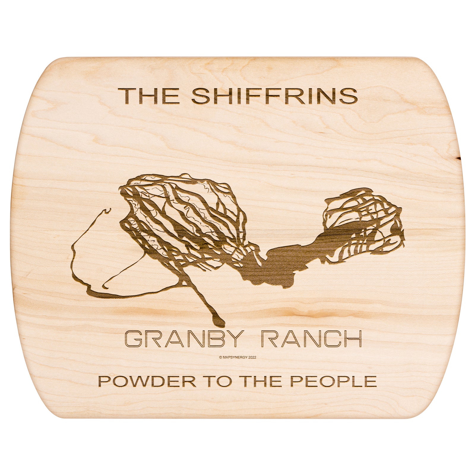 PERSONALIZED Granby Ranch ,Colorado SKI TRAIL MAP CUTTING BOARD