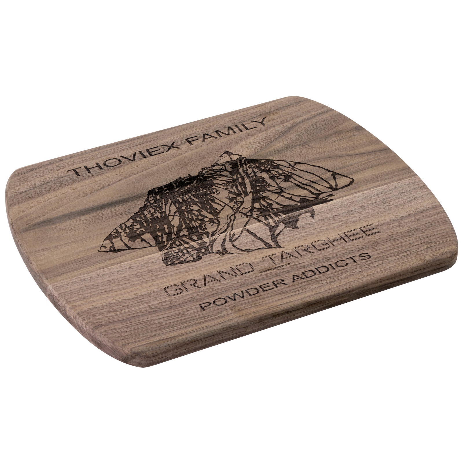 PERSONALIZED Grand Targhee , Wyoming SKI TRAIL MAP CUTTING BOARD