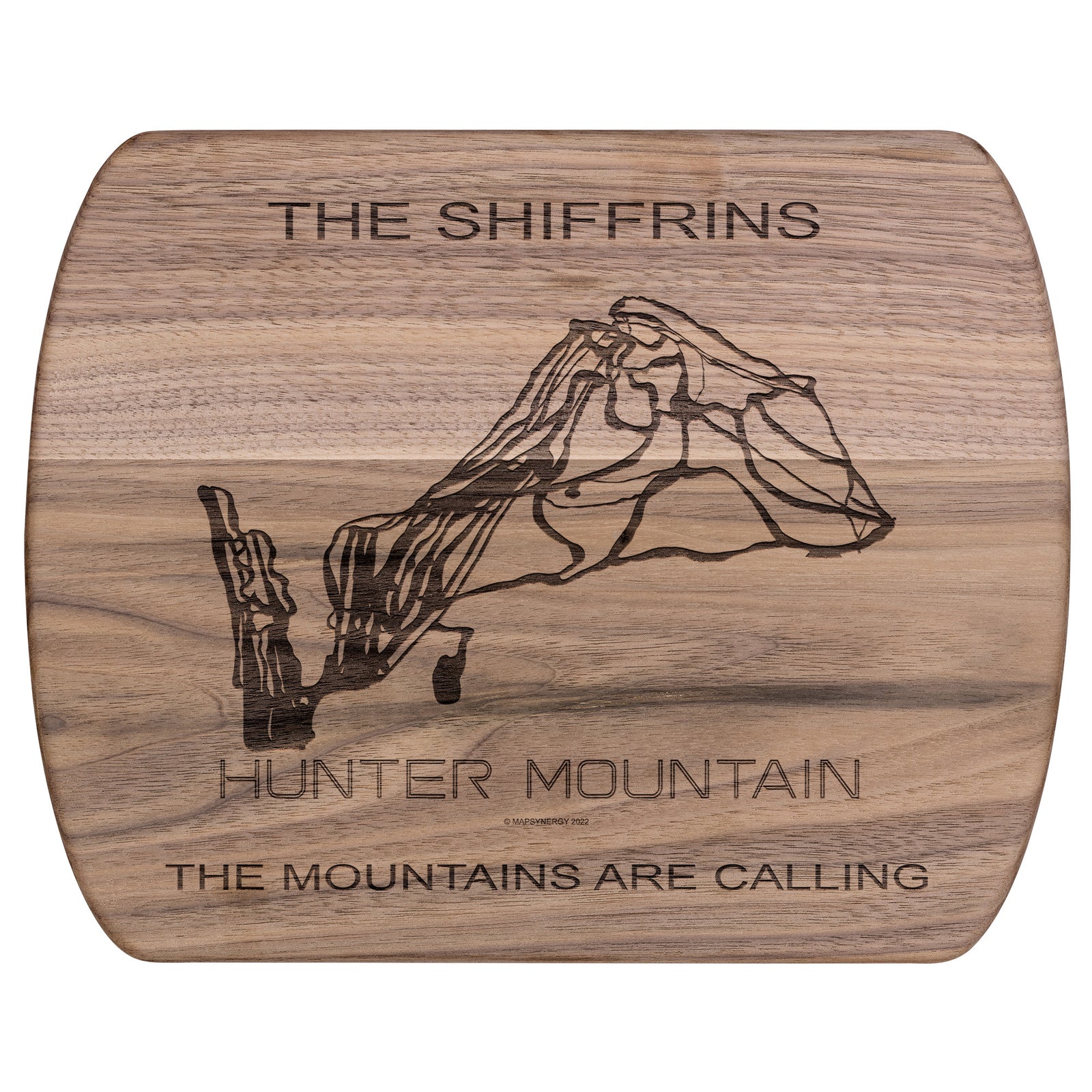 PERSONALIZED HUNTER MOUNTAIN, NEW YORK SKI TRAIL MAP CUTTING BOARD