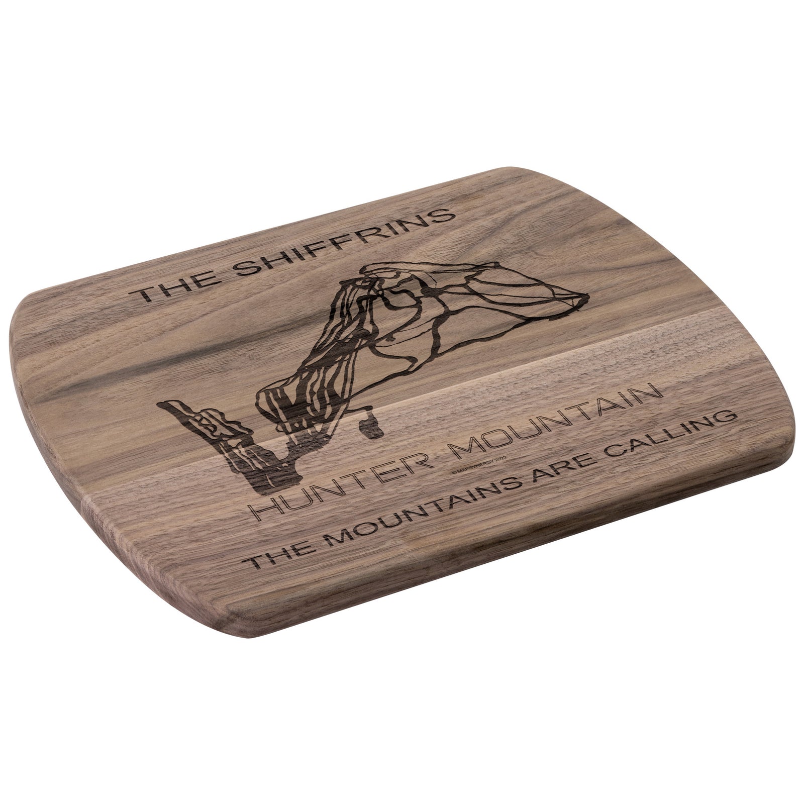 PERSONALIZED HUNTER MOUNTAIN, NEW YORK SKI TRAIL MAP CUTTING BOARD