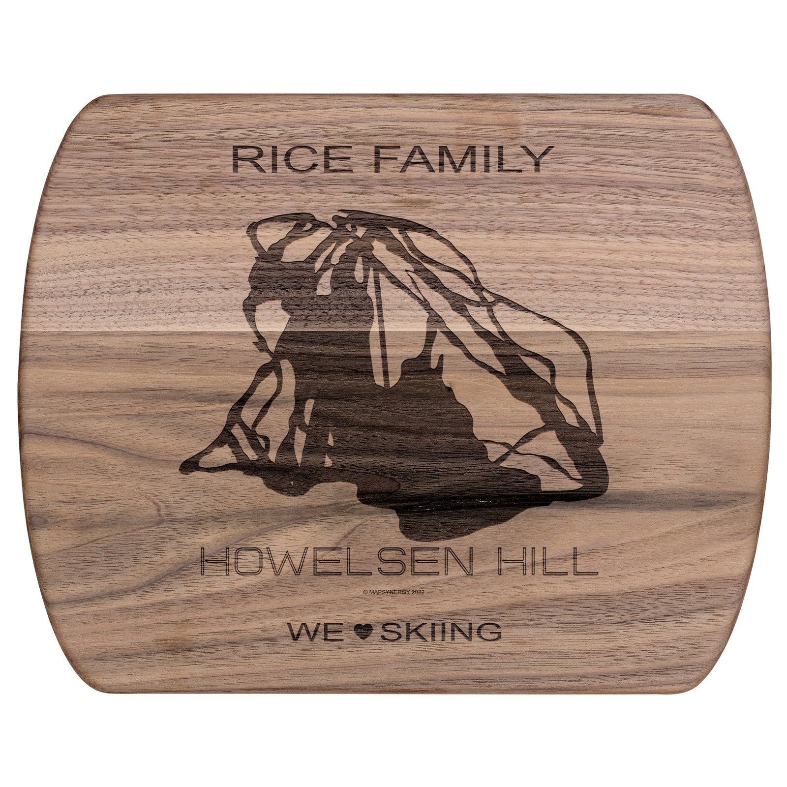 PERSONALIZED Howelsen Hill ,Colorado SKI TRAIL MAP CUTTING BOARD