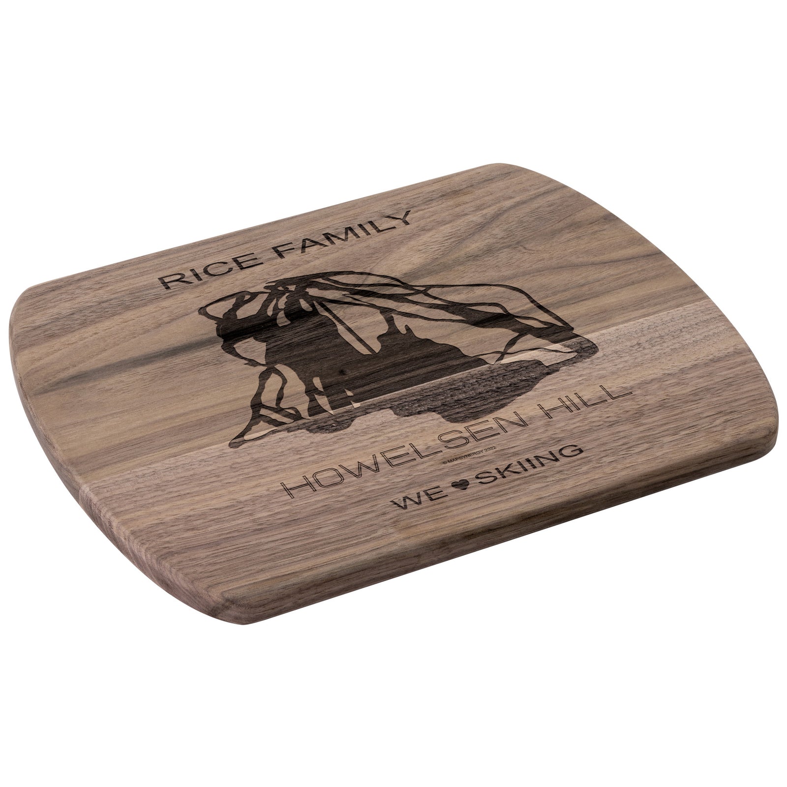 PERSONALIZED Howelsen Hill ,Colorado SKI TRAIL MAP CUTTING BOARD