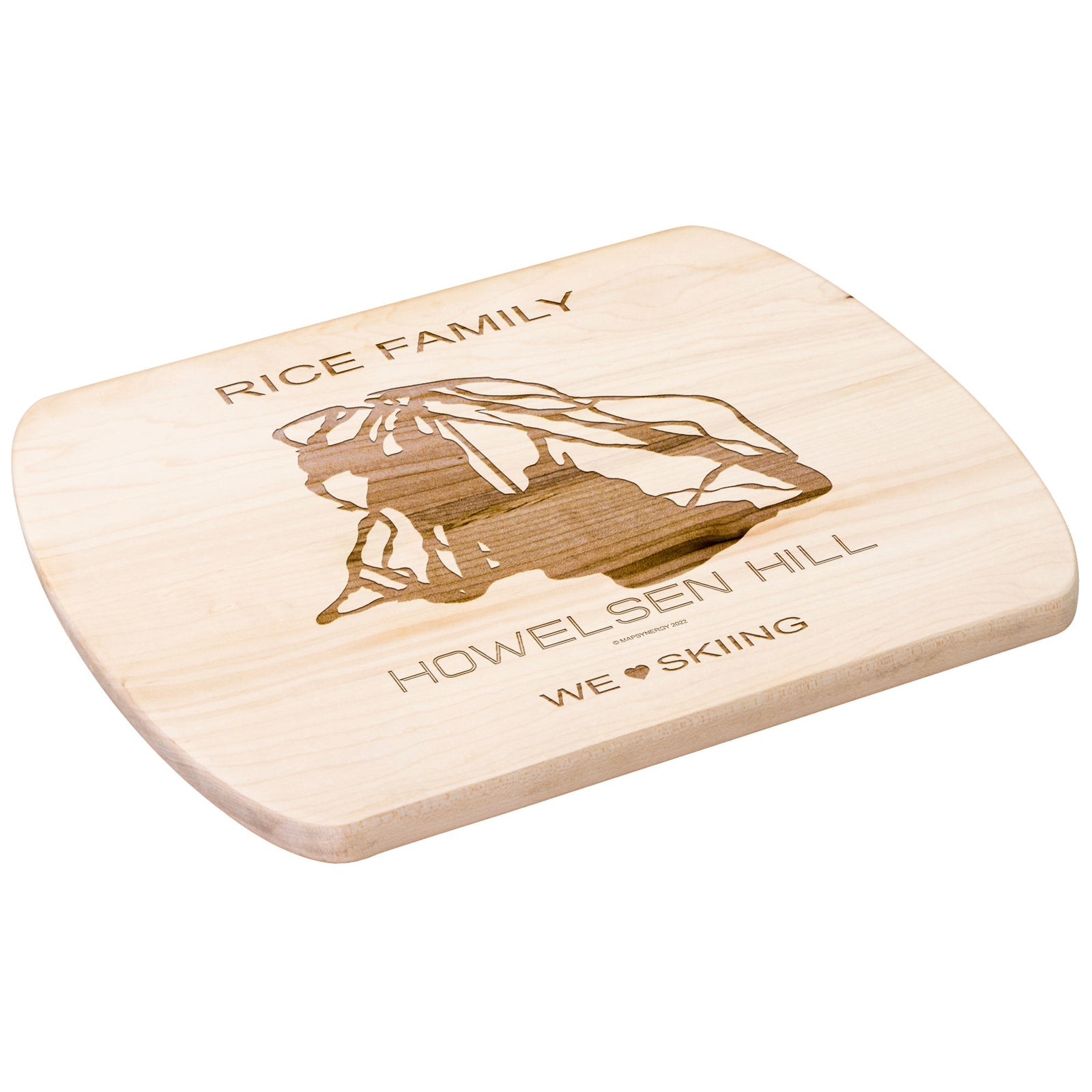 PERSONALIZED Howelsen Hill ,Colorado SKI TRAIL MAP CUTTING BOARD