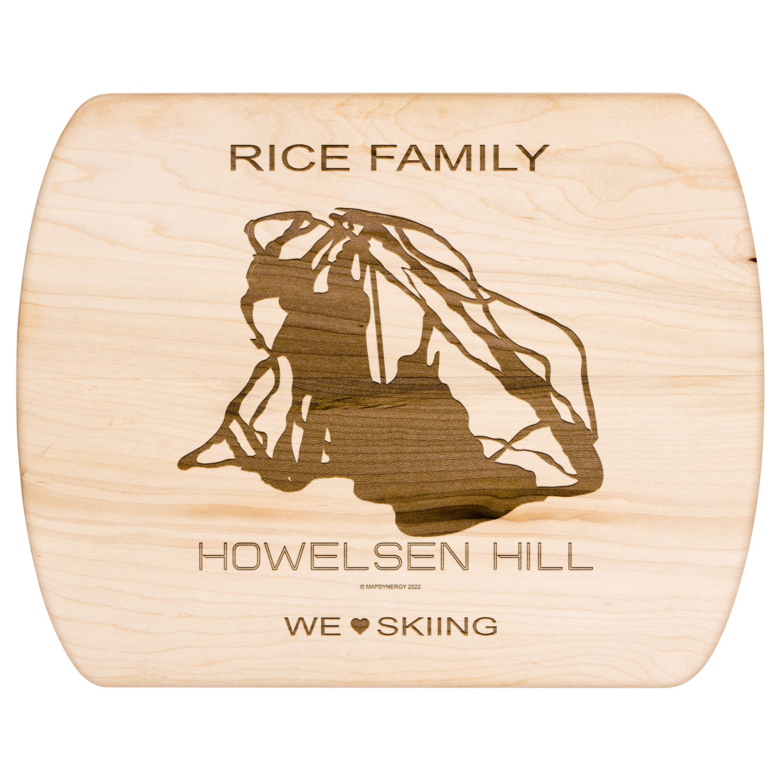 PERSONALIZED Howelsen Hill ,Colorado SKI TRAIL MAP CUTTING BOARD