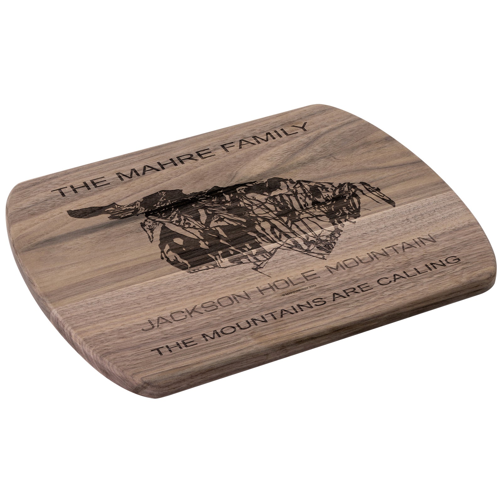 PERSONALIZED Jackson Hole Mountain , Wyoming SKI TRAIL MAP CUTTING BOARD