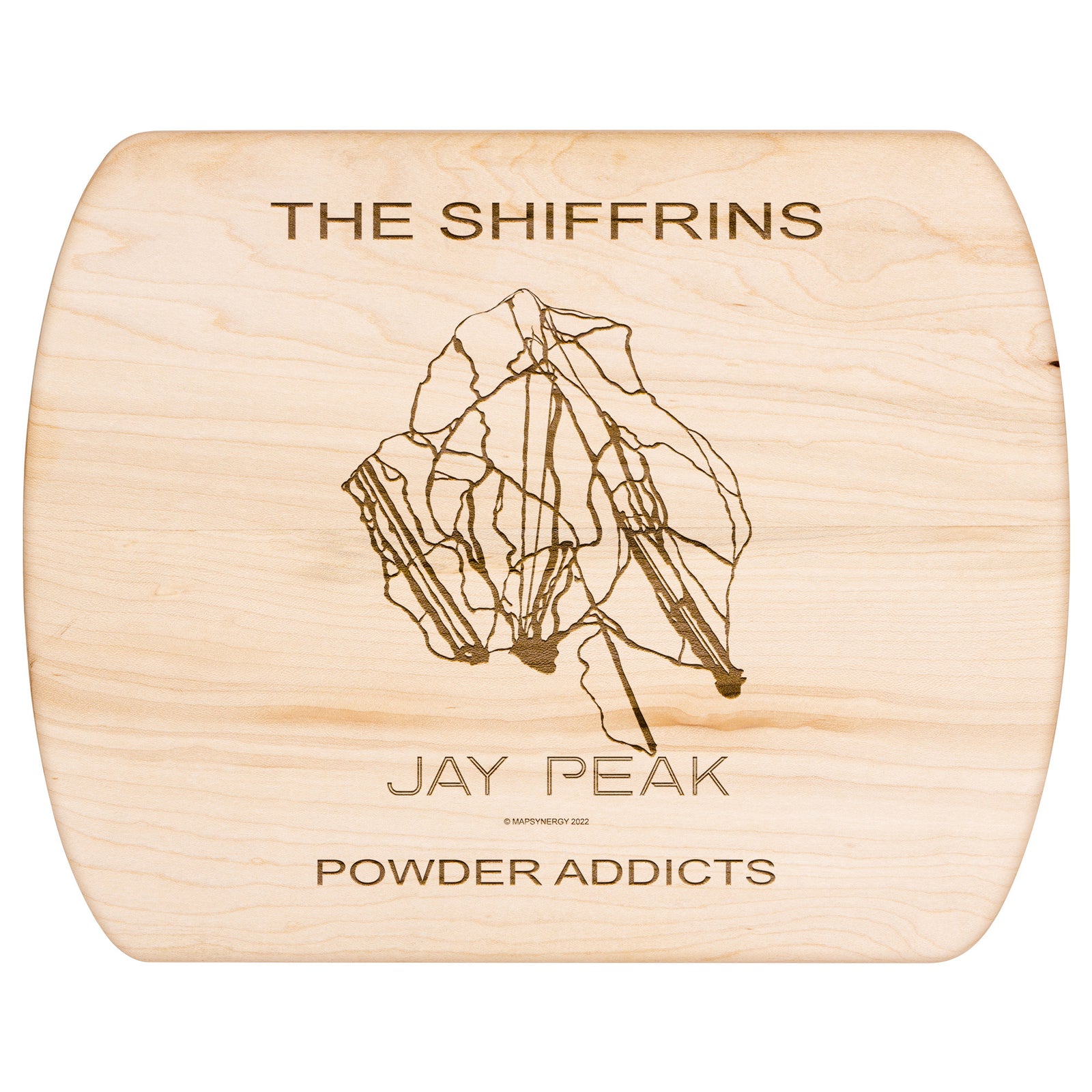 PERSONALIZED Jay Peak, Vermont SKI TRAIL MAP CUTTING BOARD