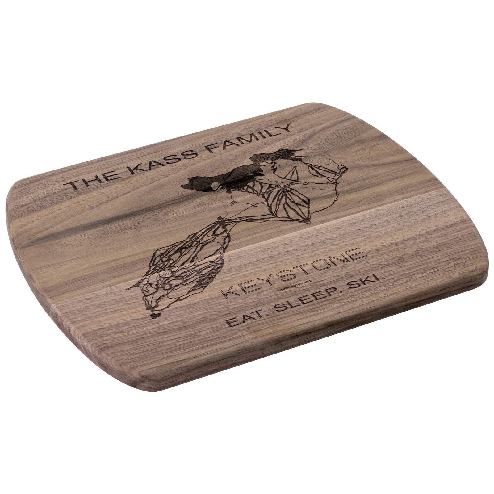 PERSONALIZED Keystone ,Colorado SKI TRAIL MAP CUTTING BOARD