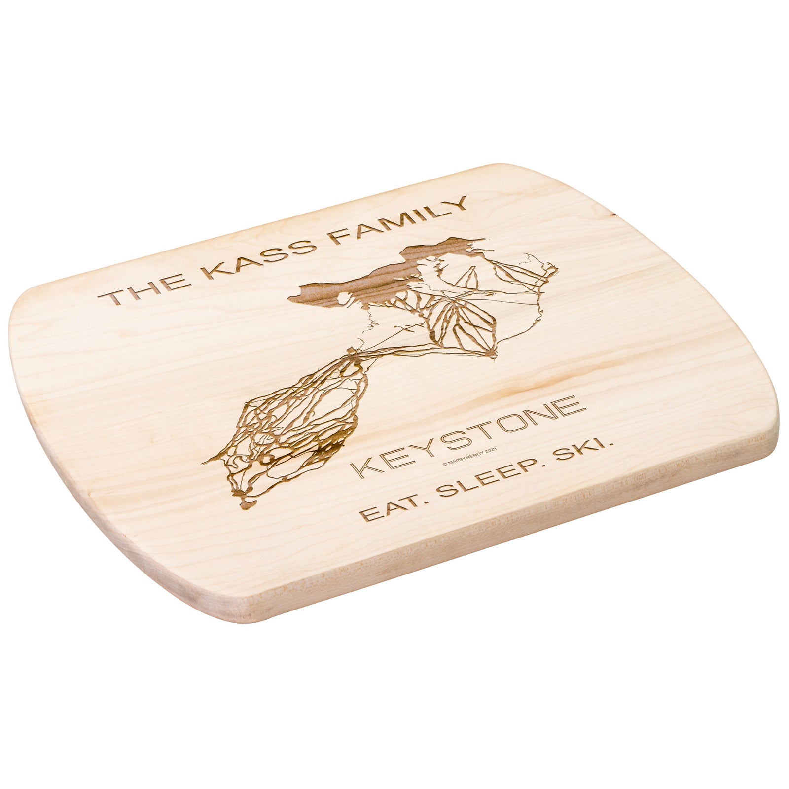 PERSONALIZED Keystone ,Colorado SKI TRAIL MAP CUTTING BOARD