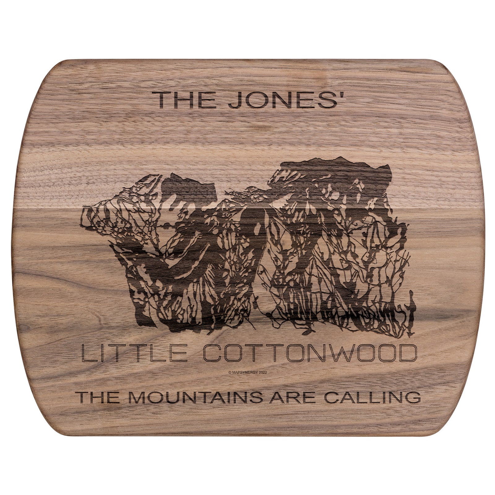 PERSONALIZED Little Cottonwood, Utah SKI TRAIL MAP CUTTING BOARD