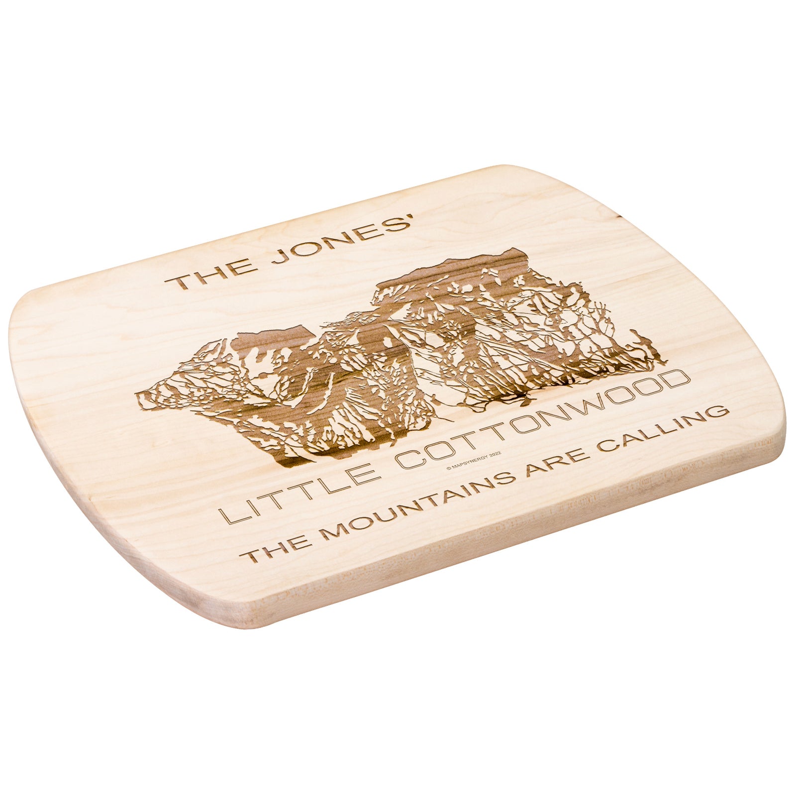 PERSONALIZED Little Cottonwood, Utah SKI TRAIL MAP CUTTING BOARD