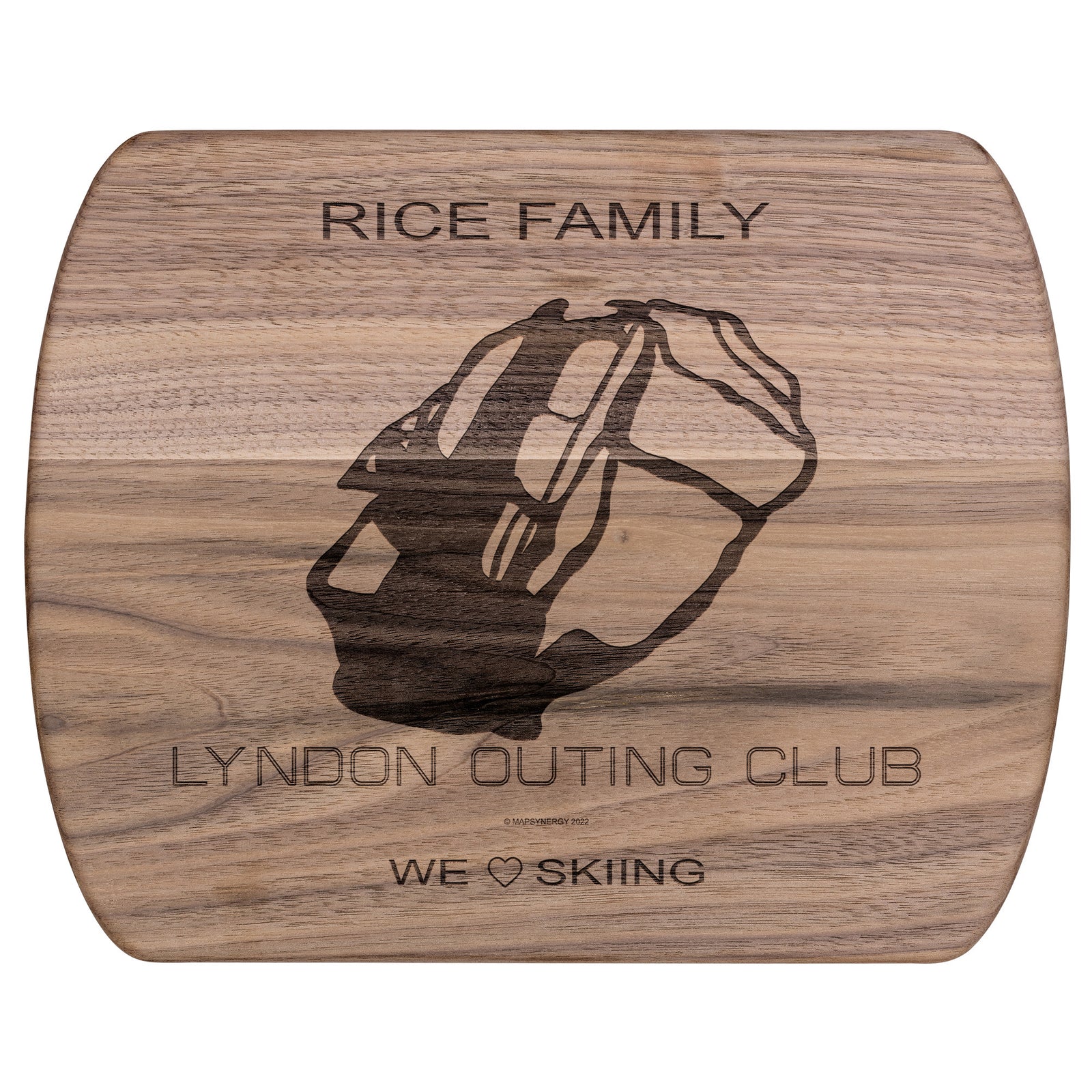 PERSONALIZED Lyndon Outing Club, Vermont SKI TRAIL MAP CUTTING BOARD