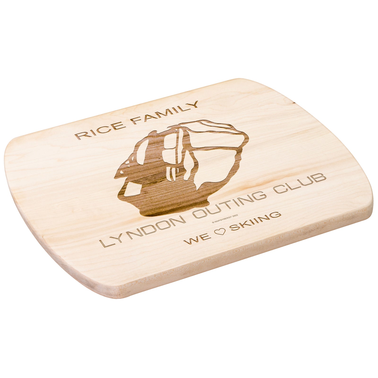 PERSONALIZED Lyndon Outing Club, Vermont SKI TRAIL MAP CUTTING BOARD
