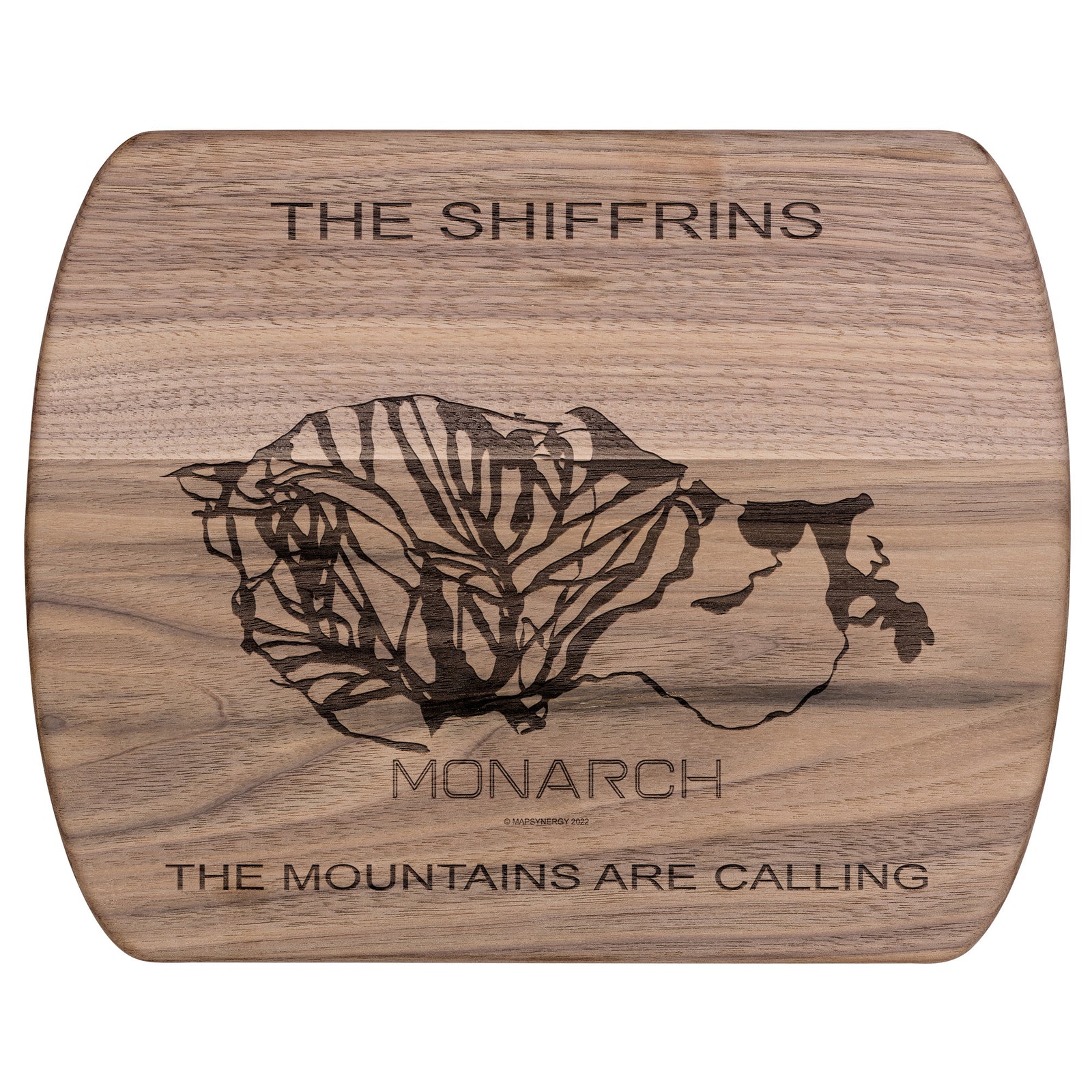 PERSONALIZED Monarch ,Colorado SKI TRAIL MAP CUTTING BOARD
