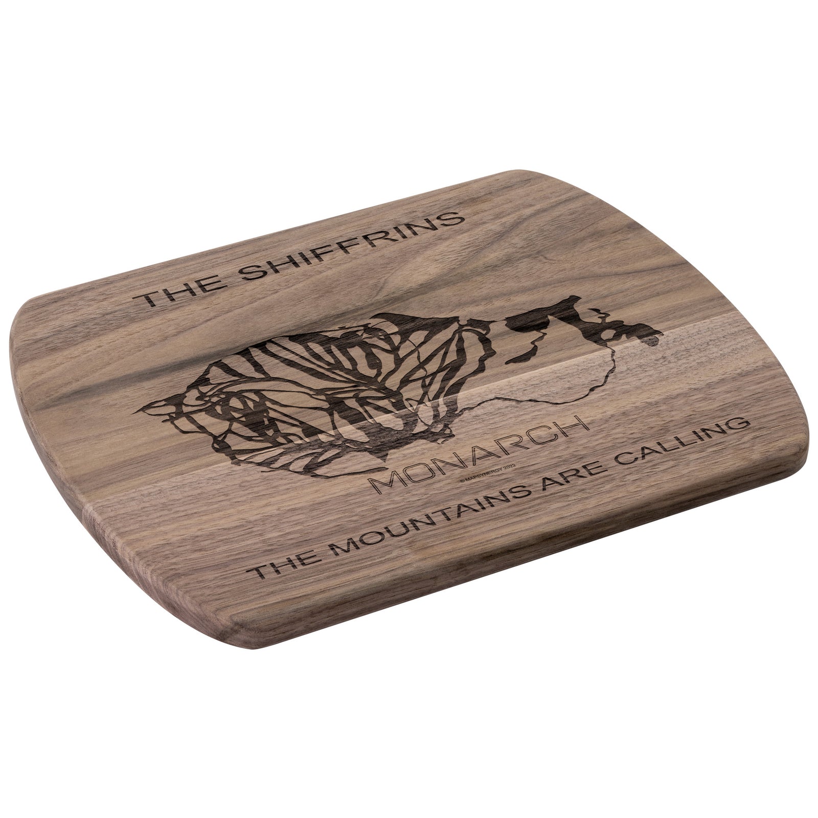 PERSONALIZED Monarch ,Colorado SKI TRAIL MAP CUTTING BOARD